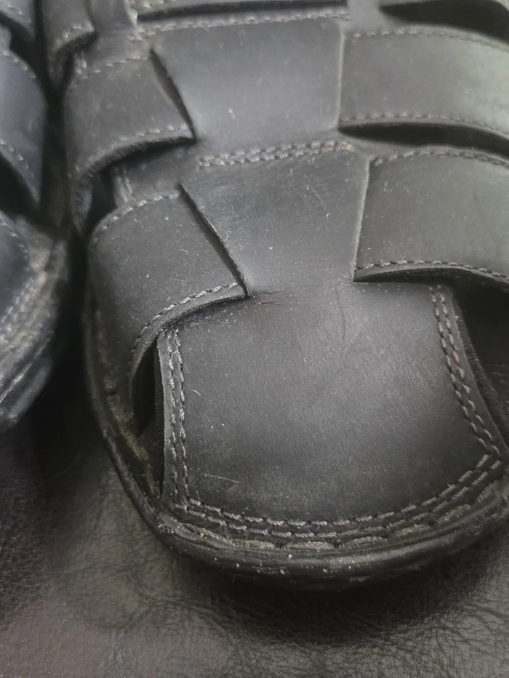 Rockport velcro footbed black